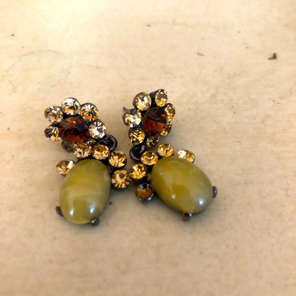 Jeweled earrings for Pierced ears